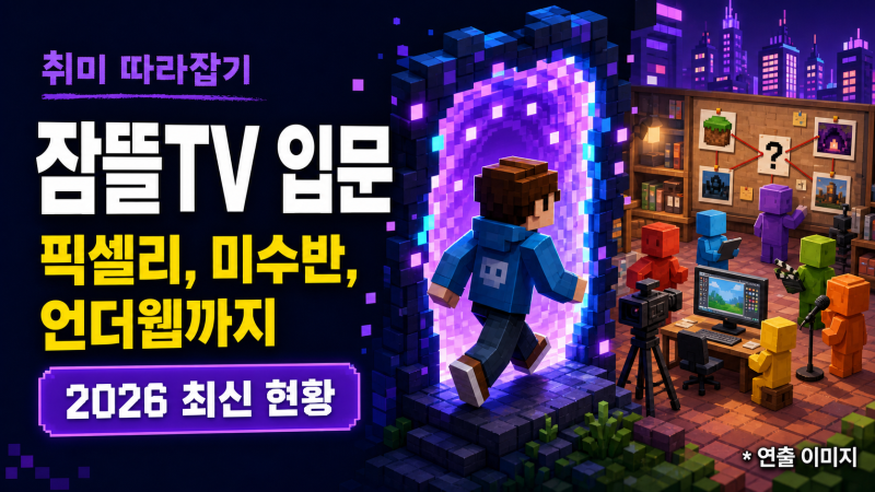 잠뜰TV 입문, 픽셀리, 미수반, 언더웹 뜻과 최신 현황