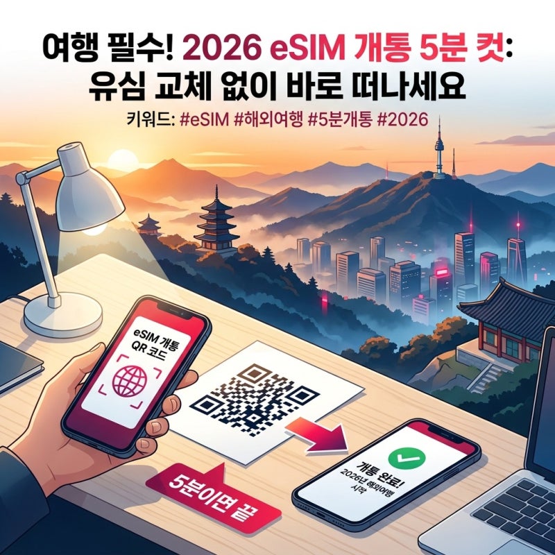 eSIM 사용법 해외여행 전 유심 교체 없이 개통하는 방법, 3분 만에 끝내는 초간단 꿀팁
