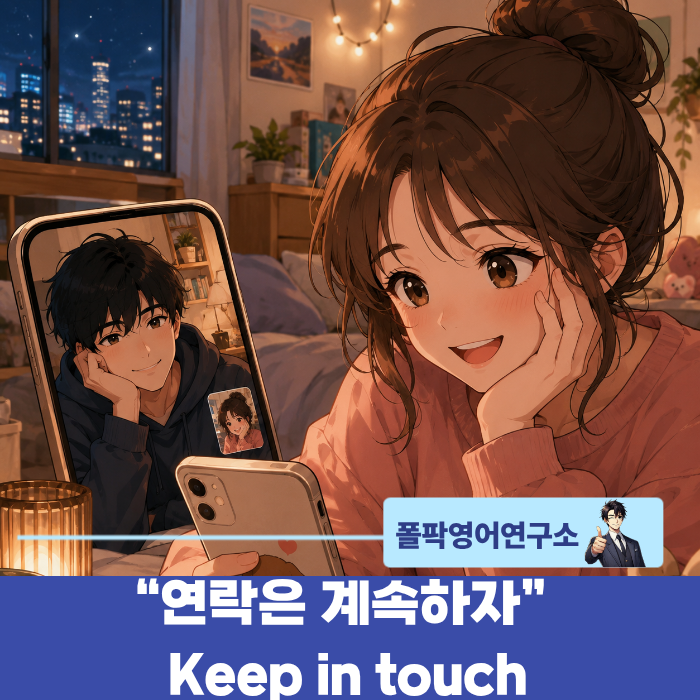 “연락은 계속하자” 영어로 뭐라고 할까? 원어민이 자주 쓰는 영어이디엄 Keep in touch