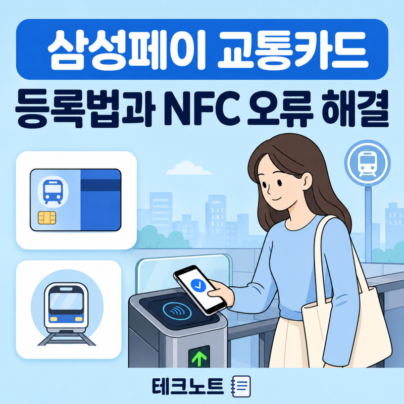 "지갑 없이 지하철 타네?" 삼성페이 교통카드 등록과 NFC 오류 해결법