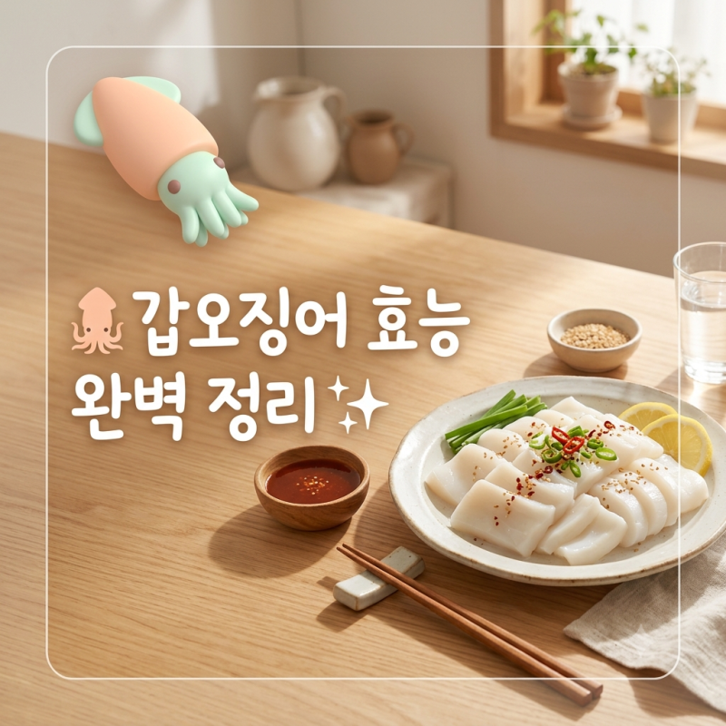 갑오징어 효능과 영양 성분, 올바른 손질법 및 보관법 정리