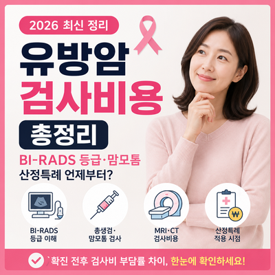 2026 유방암 검사비용 총정리｜BI-RADS 등급·맘모톰, 산정특례 언제부터?