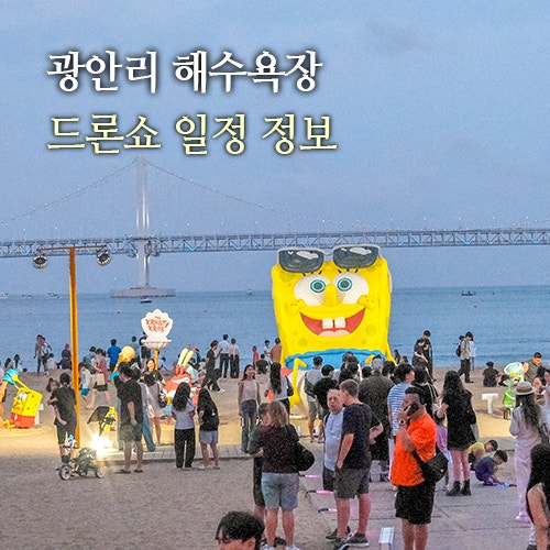 부산 광안리 해수욕장 주차장 드론쇼 일정 시간 부산 놀거리
