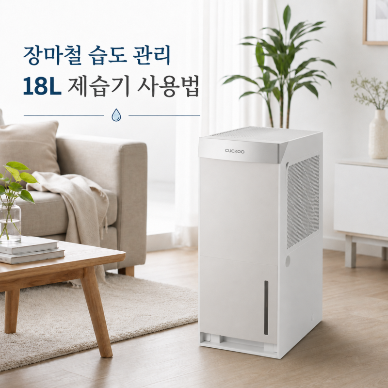 쿠쿠 제습기 DH-Y18521NG 리뷰, 장마철 습도와 실내 빨래가 고민이라면
