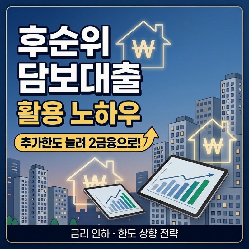 후순위 주택담보대출 추가한도 늘려 2금융으로 대환 승인