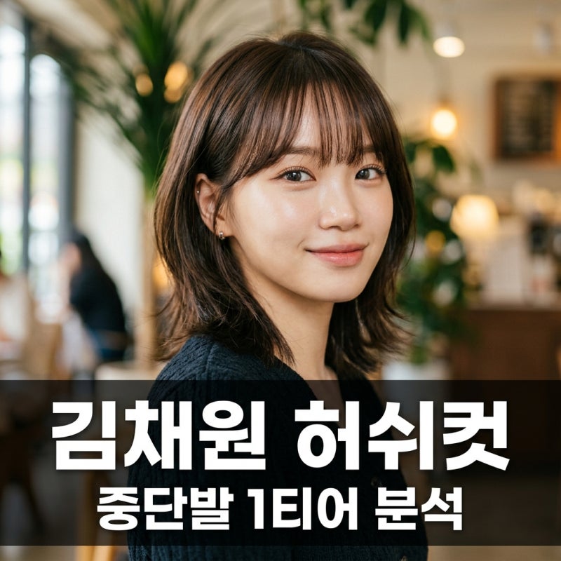 김채원 중단발 허쉬컷 1티어 등극, 단발병 유발하는 워너비 헤어 분석