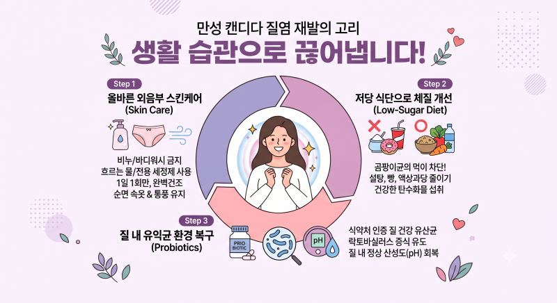 만성 곰팡이(칸디다) 질염, 원인이 뭘까요? 치료는 될까요?