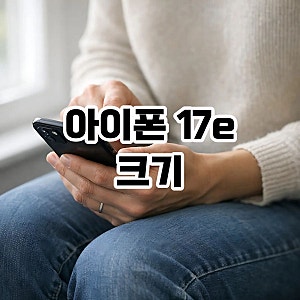아이폰 17e 크기 작은 화면이 고민된다면