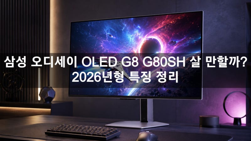 삼성 오디세이 OLED G8 G80SH 살 만할까? 2026년형 특징 정리