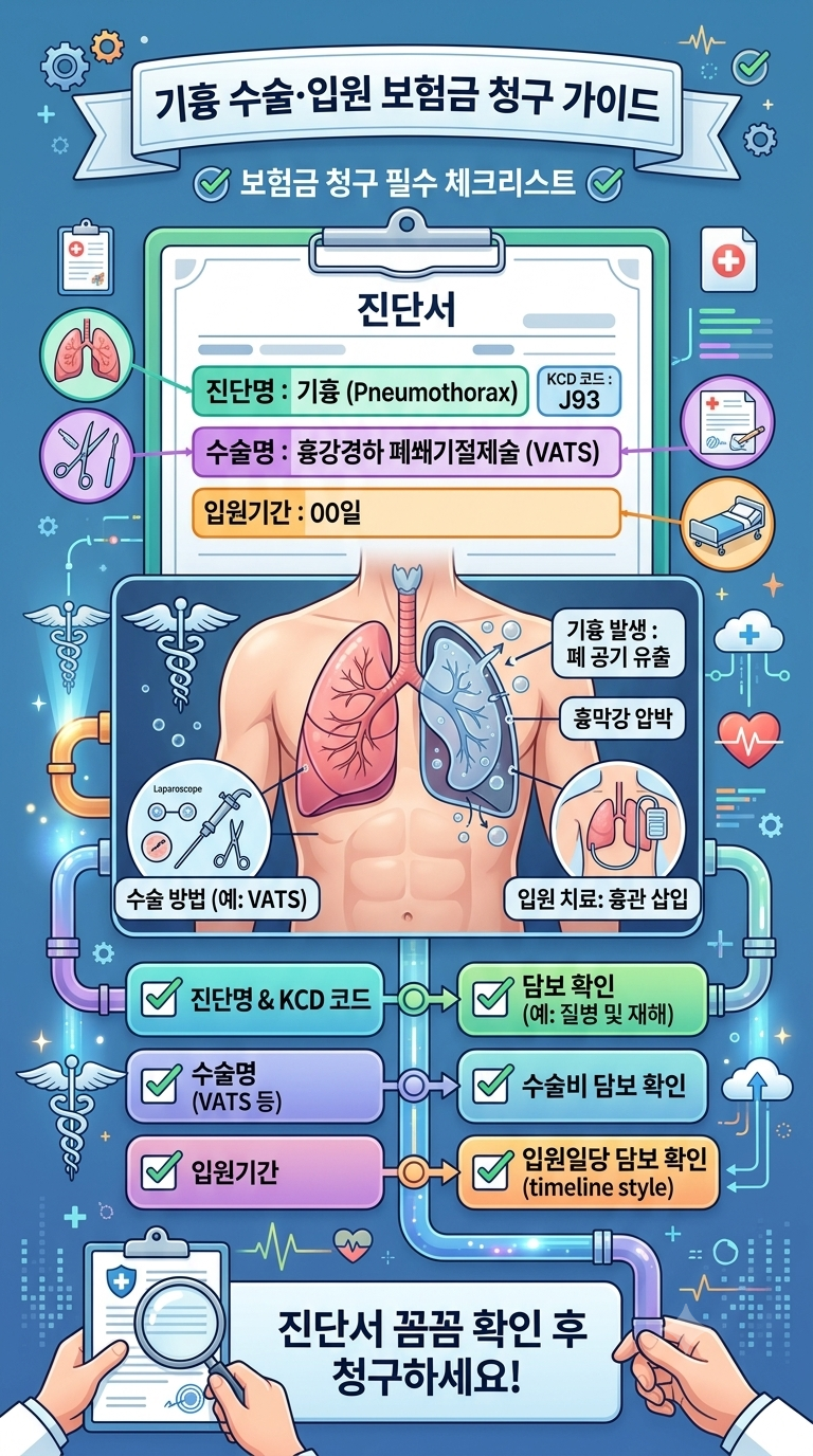 기흉 진단서로 보험금 받을 수 있을까?
