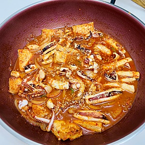 대전식 오징어두부두루치기 만들기 밥도둑 집밥 레시피