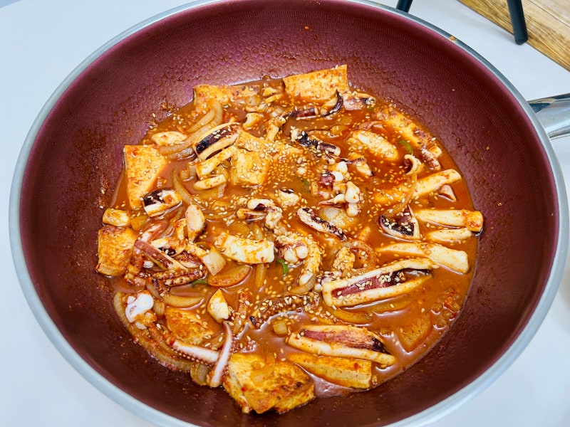 대전식 오징어두부두루치기 만들기 밥도둑 집밥 레시피