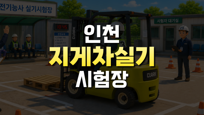 인천 지게차 운전기능사 실기 시험장 위치와 준비물