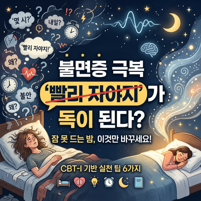 불면증 극복, ‘빨리 자야지’가 잠을 망치는 이유