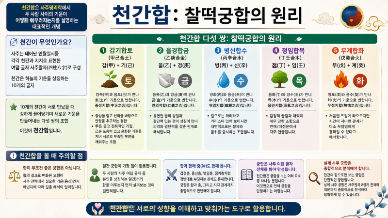 천간합: 사주궁합의 원리