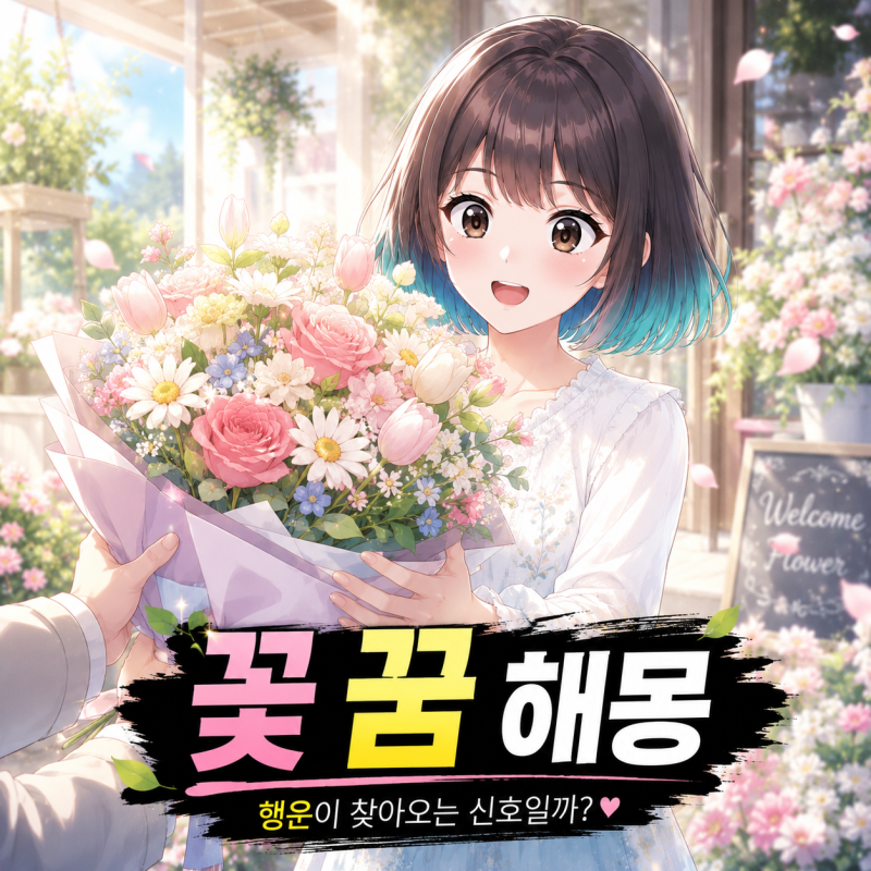 꽃 꿈 해몽 총정리: 꽃다발 받는 꿈, 꽃 선물 받는 꿈 상황별 의미 풀이