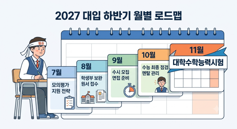 검정고시생·학교 밖 청소년 2027 대입 가이드 ③ : 지금부터 시작하는 대입 준비 — 7월부터 ....
