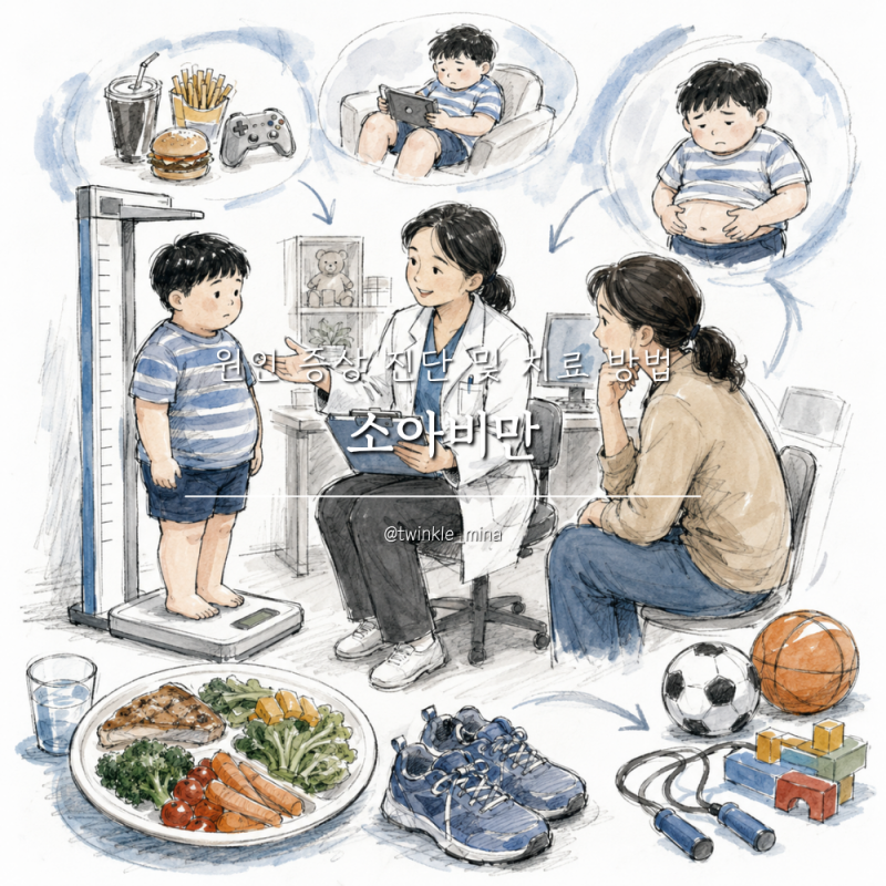 소아비만 기준 원인 증상 진단 및 치료 방법까지