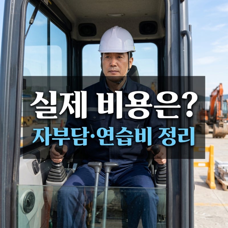 굴착기운전기능사 국비지원 학원비(+내일배움카드 자부담금·실기 연습비)