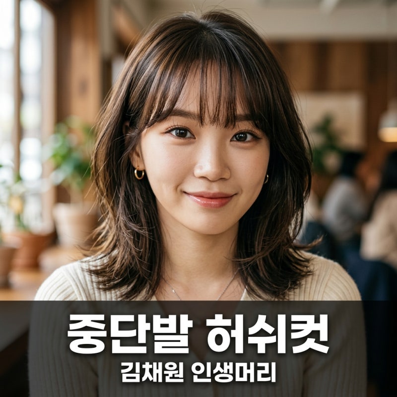 김채원 중단발 허쉬컷 1티어 등극, 거지존 탈출하는 인생 머리 가이드