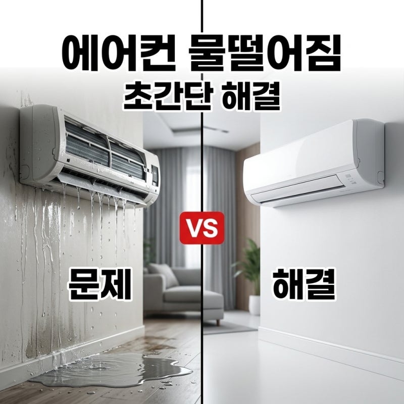 에어컨 물떨어짐, 이제 그만! 원인과 초간단 해결법 총정리