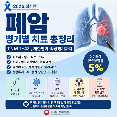 2026 폐암 병기별 치료 총정리｜TNM 1~4기, 제한병기·확장병기까지