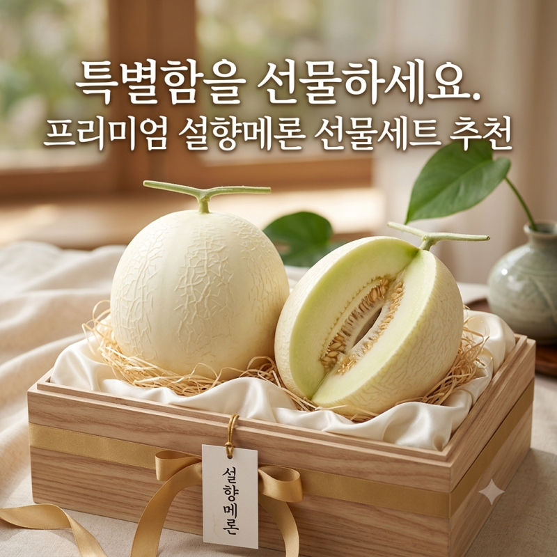 설향메론 선물세트 추천, 하얀 멜론으로 특별한 선물