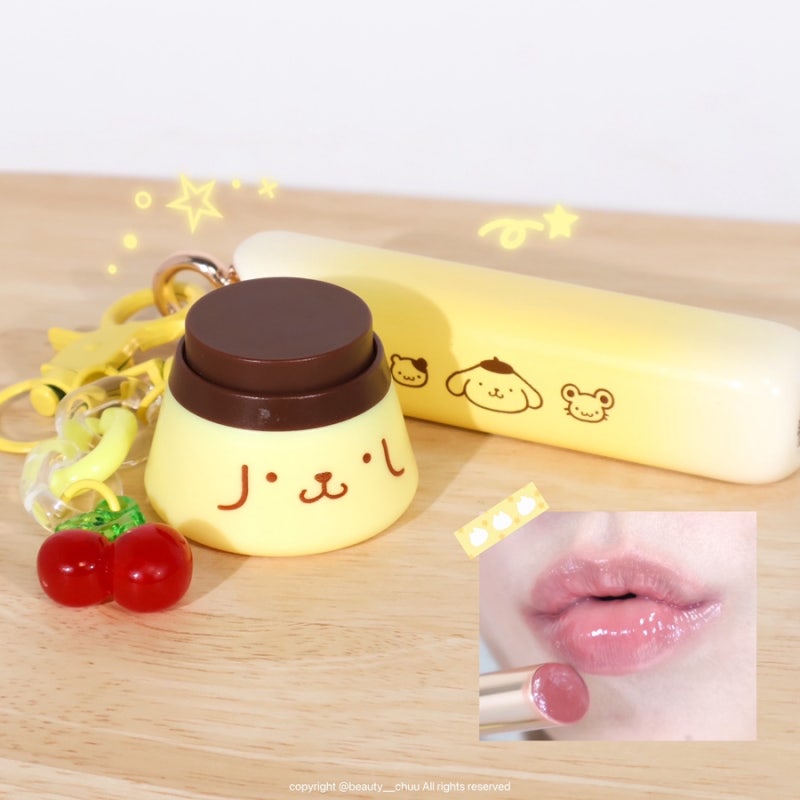 아떼 폼폼푸린 콜라보 립밤 멜로 키캡키링 발색립밤 추천