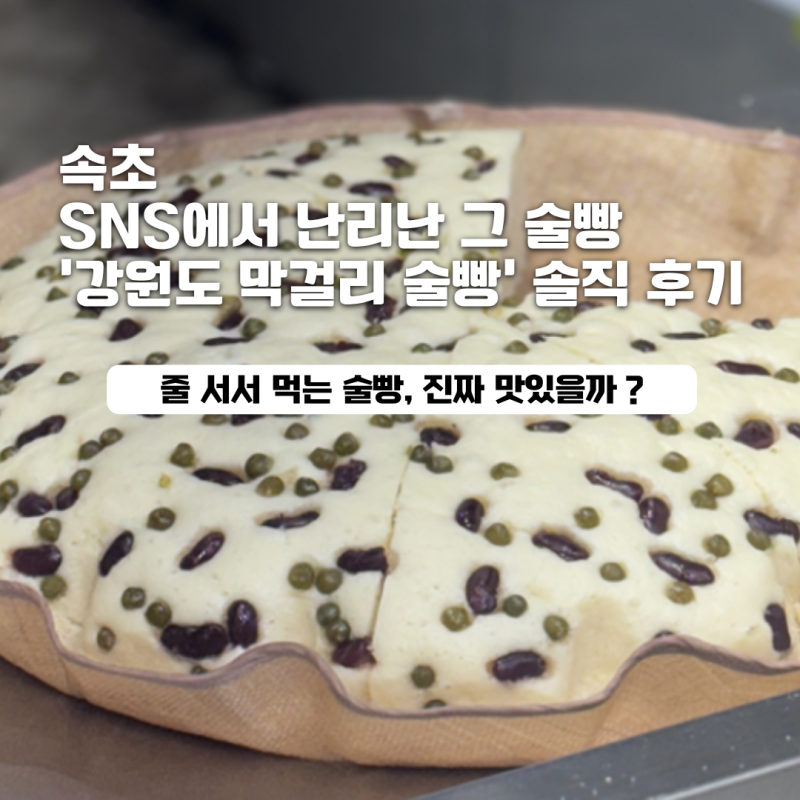 [속초] 속초 중앙시장 강원도 막걸리술빵 오픈런 후기, 실제 대기시간부터 솔직 리뷰
