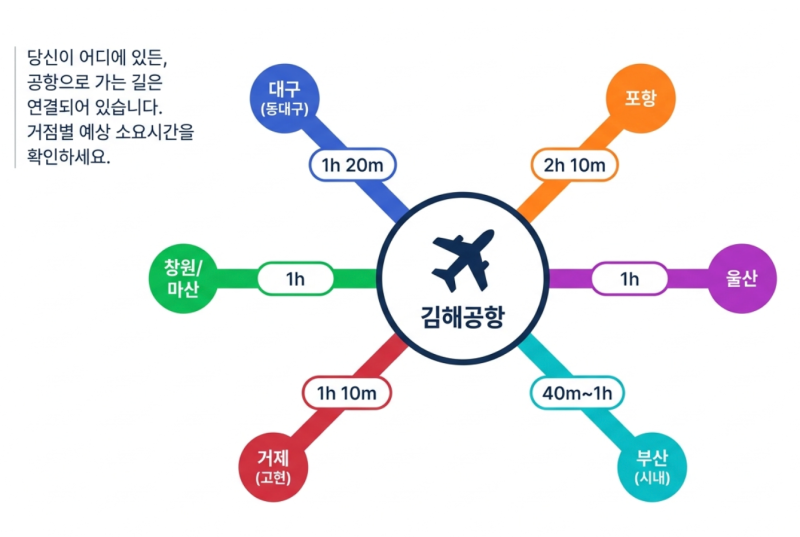 김해공항 리무진 버스 노선별 시간표·예매 방법 & 타지역(대구·경남) 노선 꿀팁