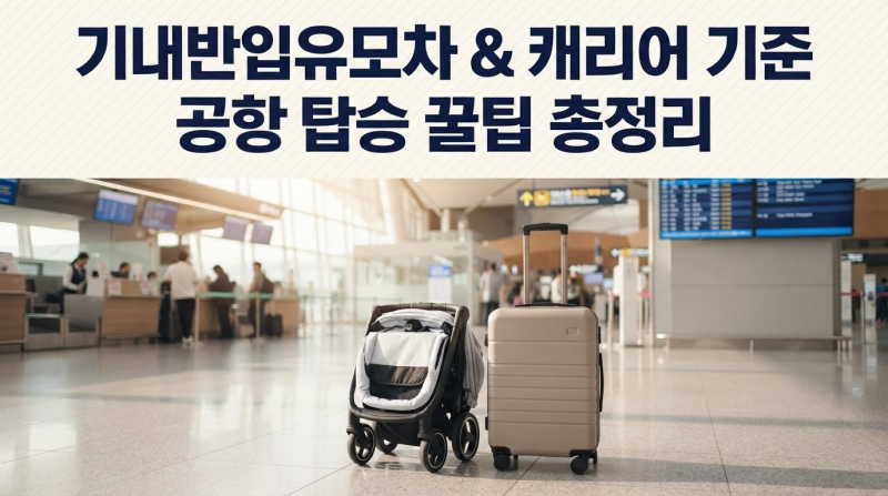 기내반입유모차 & 기내용캐리어 기준 완벽 가이드! 공항 탑승 꿀팁까지 총정리