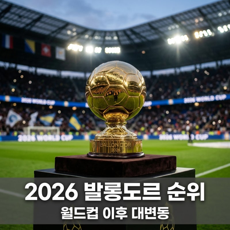 2026 발롱도르 순위 예상 및 월드컵 결과 반영 파워랭킹 TOP 5