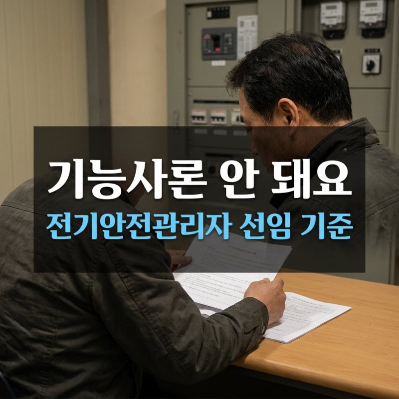 전기기능사만으로 전기안전관리자 선임 가능할까?｜경력·설비별 기준