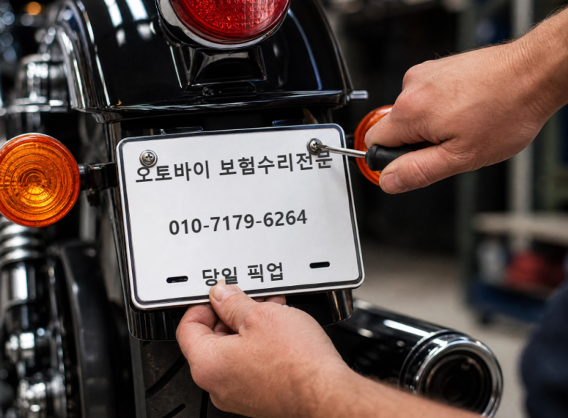 새 오토바이 중고 바이크 번호판 등록 방법 필요 서류