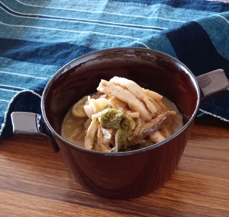 우거지 된장찌개 레시피 배추 우거지 유부 된장찌개 만드는 법