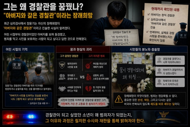 여고생 강간살인 신상 공개 장윤기 사건 현재 총정리