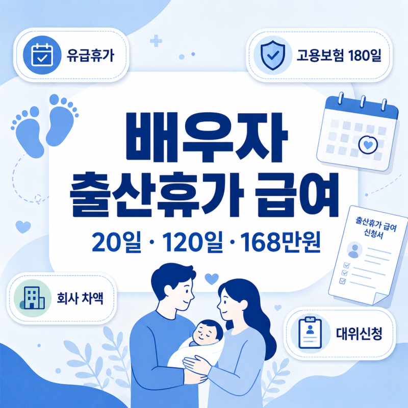 배우자 출산휴가 급여 신청 방법과 지급 기준