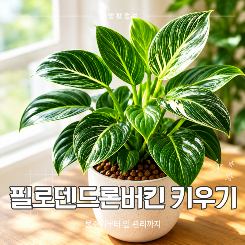 필로덴드론 버킨 키우기｜물주기부터 잎 무늬 관리까지