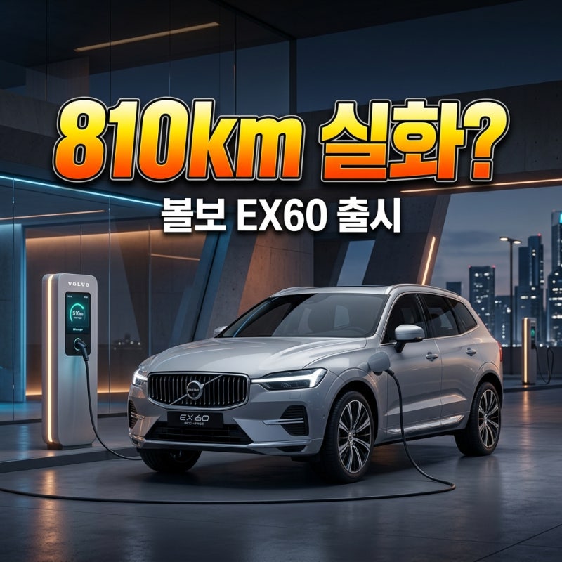 볼보 EX60 출고 시작! 810km 주행거리, 진짜 가능한가요?