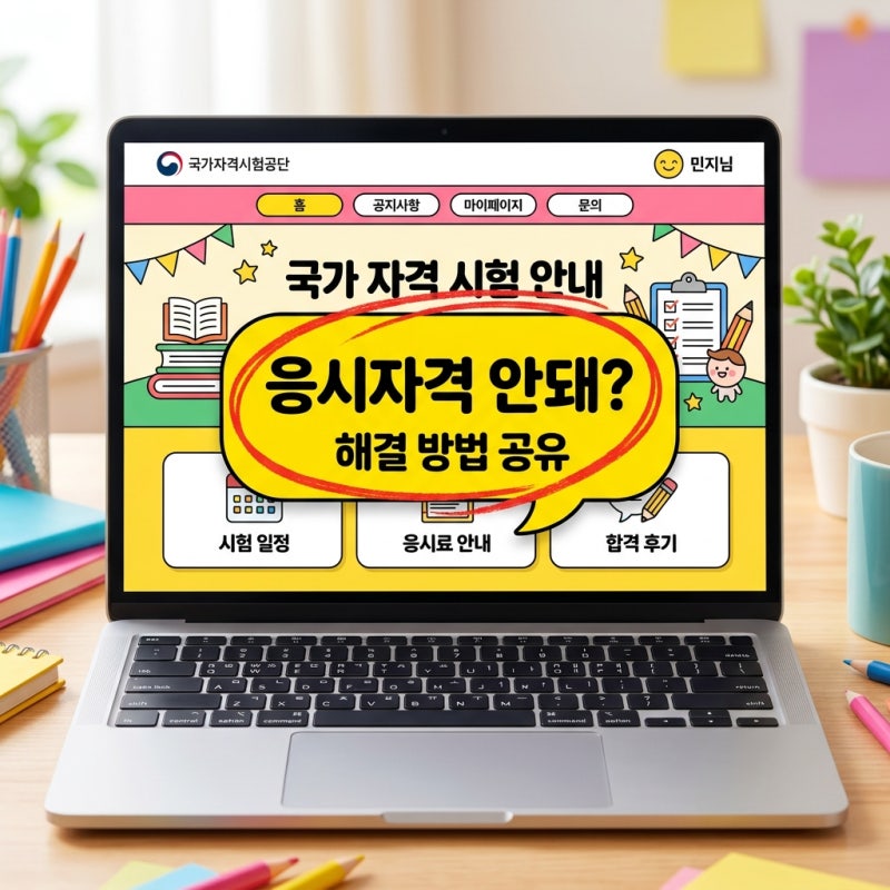 큐넷 응시자격 자가진단 안될 때? 5분 만에 해결하는 비전공자 가이드