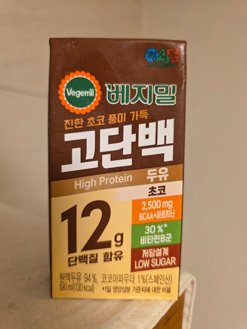 베지밀 고단백 두유 초코