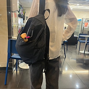 에메모가든 백팩 75 네이비 후기｜데일리 가방 추천