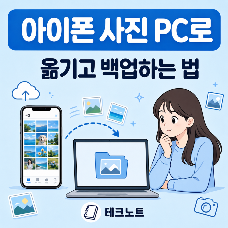 "아이폰 사진 어떻게 넘겨?" 컴퓨터로 옮기고 백업하는 가장 쉬운 방법