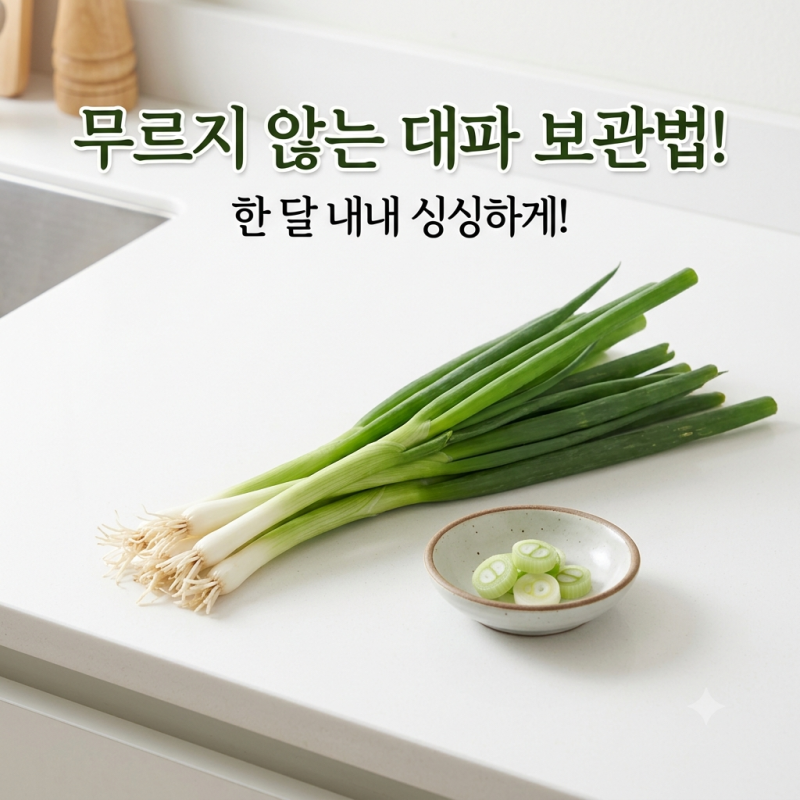 대파 보관법 무르지 않고 한 달 내내 싱싱하게 먹는 냉장 냉동 꿀팁
