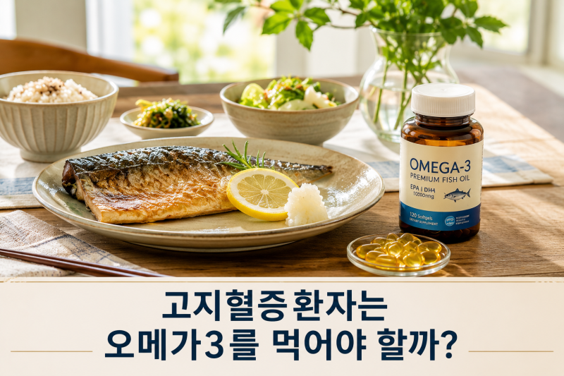 고지혈증 환자는 오메가3를 먹어야 할까? LDL·중성지방 효과부터 복용법까지 총정리