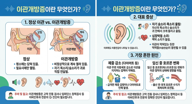 이관개방증에 운동하면 안 되는 이유, 원인·증상·치료 A to Z