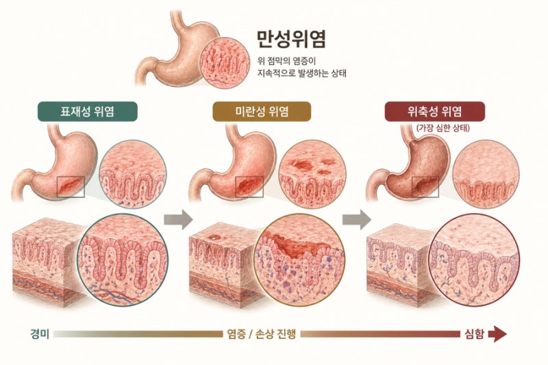 위 내시경 결과 뜻 ✔️ 표재성·미란성·위축성 위염 용어 해설 총정리