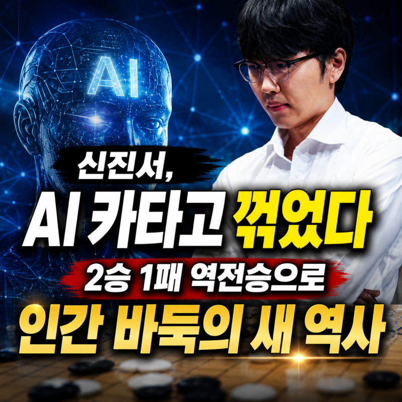 신진서, AI 카타고 꺾었다 2승 1패 역전승으로 인간 바둑의 새 역사