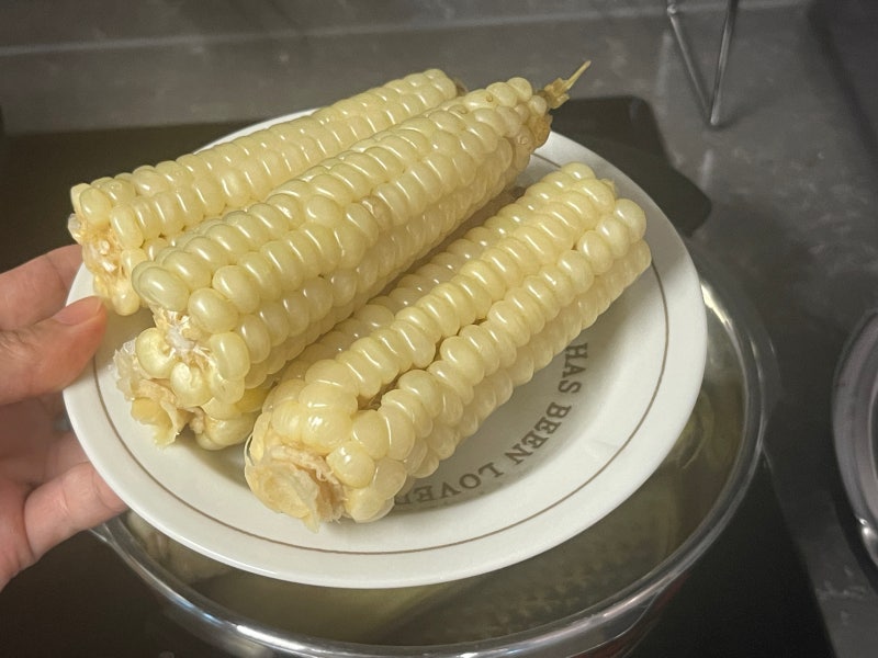 옥수수 삶는 법 시간, 물에 삶을까? 찜기에 찔까? 휘슬러 압력솥 후기
