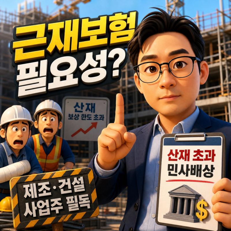 근재보험 필요성? 산재 초과 민사배상, 제조·건설 사업주 필독